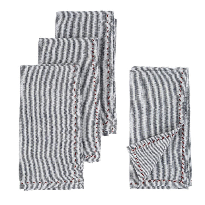 Linen Pinstripe Napkins (SetOf4)