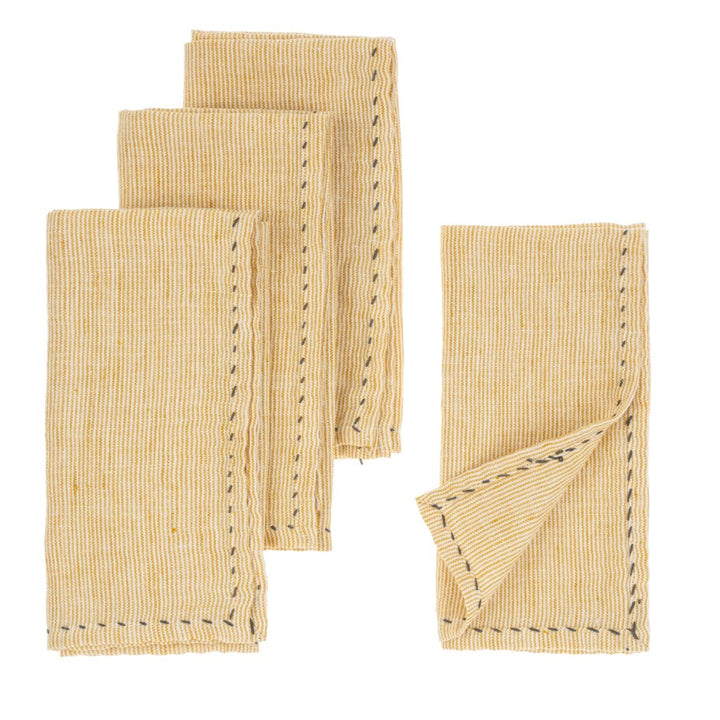 Linen Pinstripe Napkins (SetOf4)