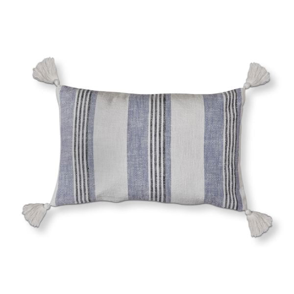Water Woven Stripe Lumbar Pillow