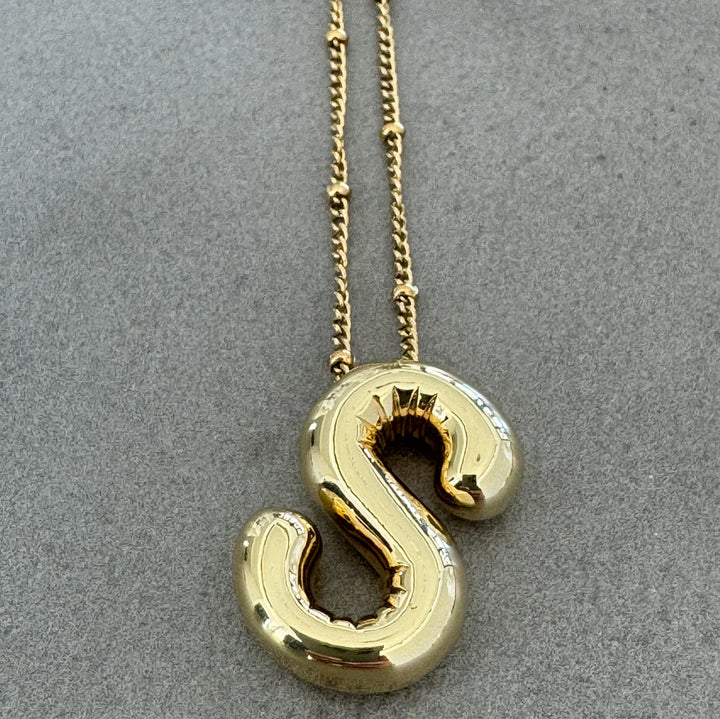 Helium Initial Necklace