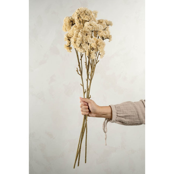 Cream Pom Pom Floral Spray