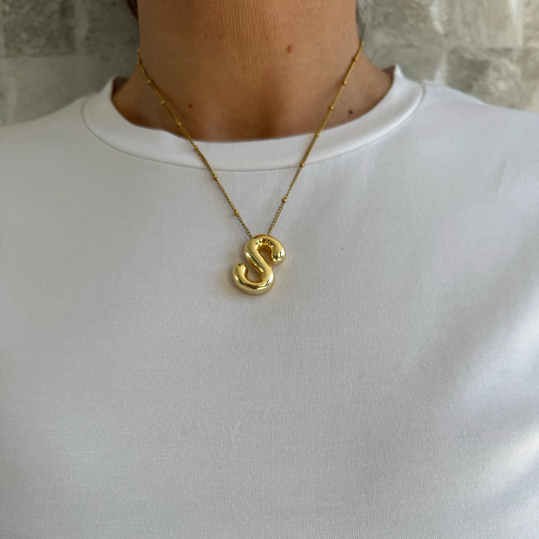 Helium Initial Necklace