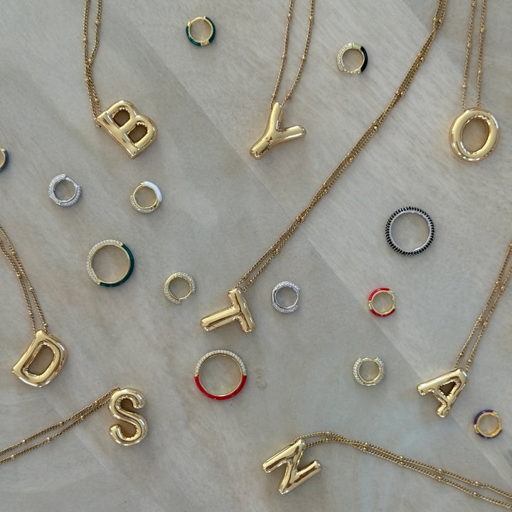 Helium Initial Necklace