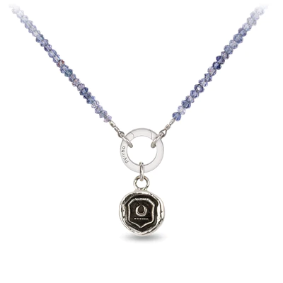 Iolite Faceted Stone Bead Choker