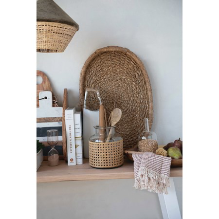 Oval Decorative Hand Woven Seagrass Tray