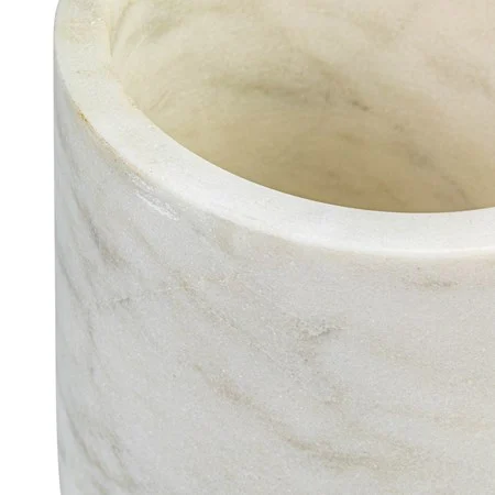 Angled White Marble Bottle Holder