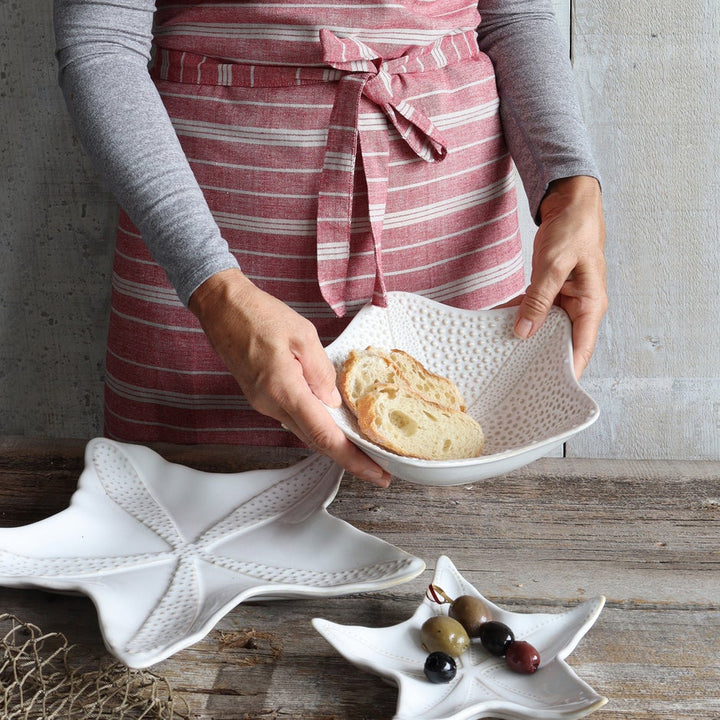 Starfish Stoneware Serving Bowl