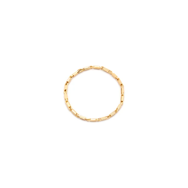 Golden Line Chain Ring