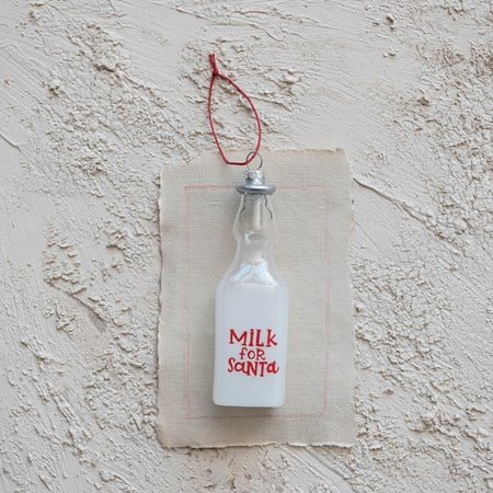 Milk For Santa Ornament