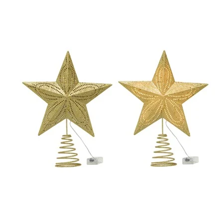 Plastic Star Tree Topper LED