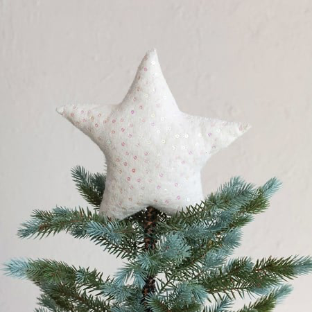 Handmade Wool Felt Star Tree Topper