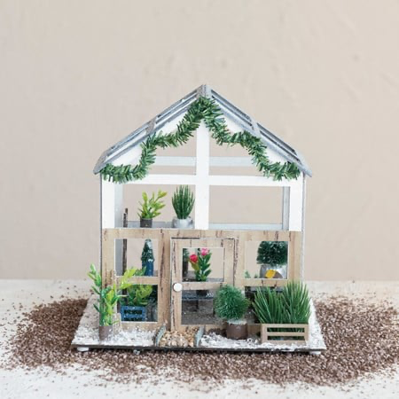 Paper Greenhouse with Garland