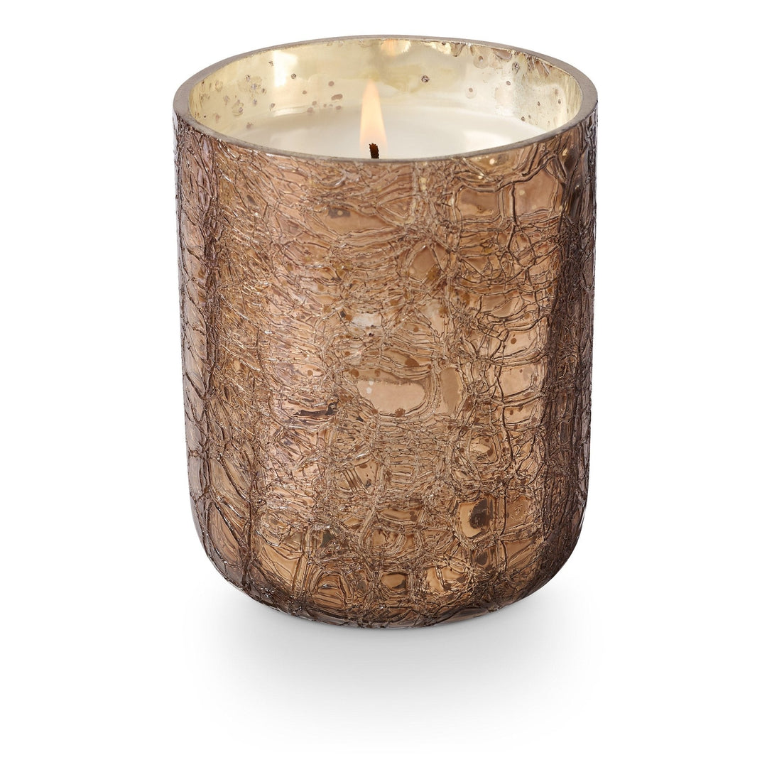 Woodfire Boxed Crackle Glass Candle