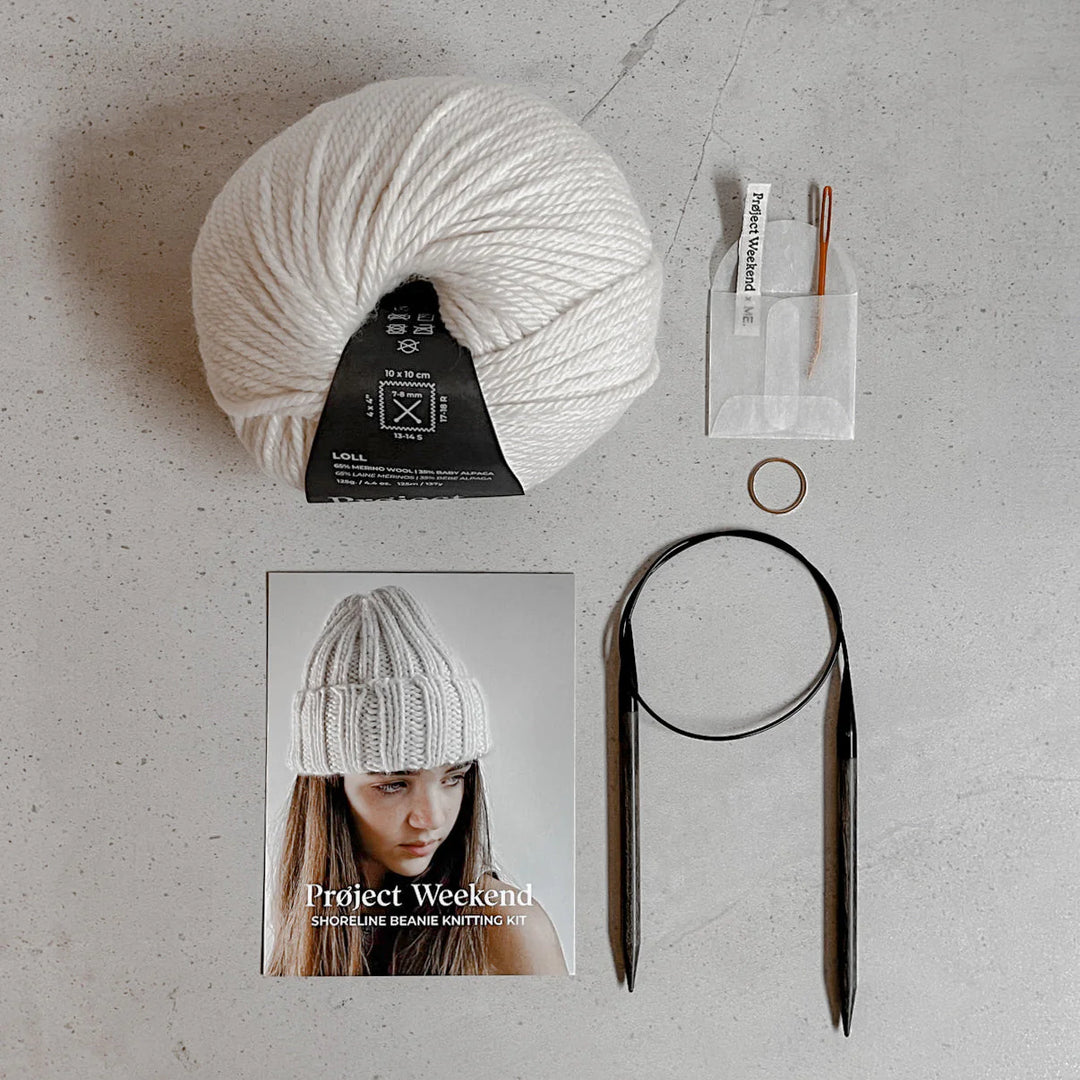 Shoreline Beanie Knitting Kit