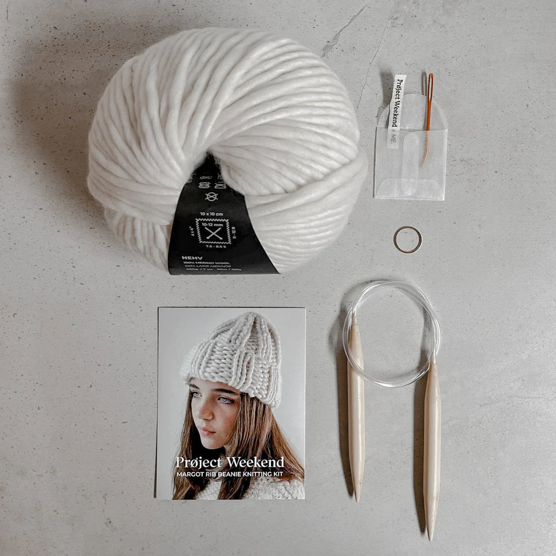 Margot Rib Beanie Knitting Kit