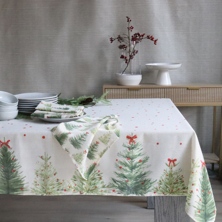 Holiday Trees Table Cloth 60x120