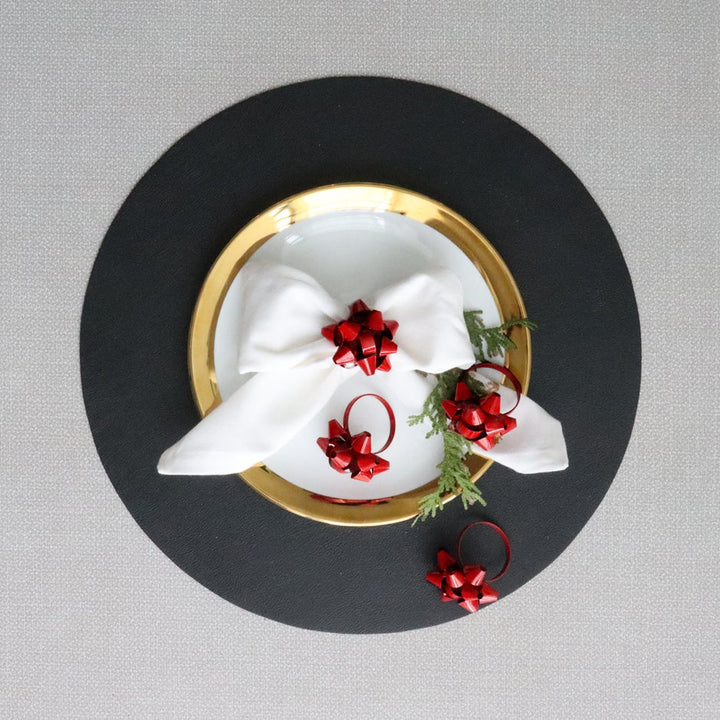 Ribbon Bow Napkin Ring (SetOf4)