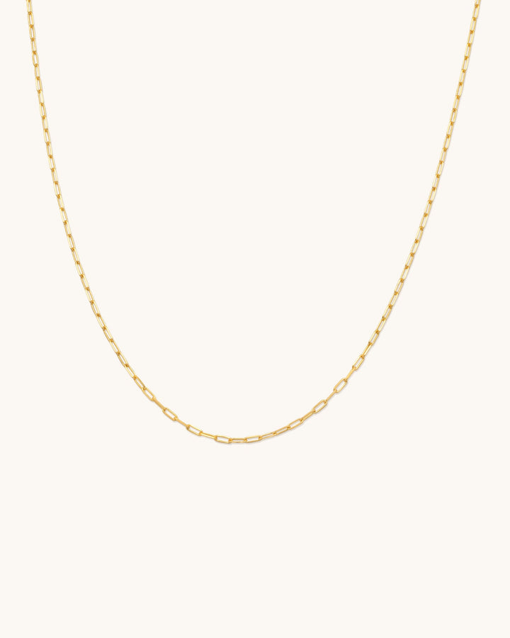 Flat Drawn Chain Necklace