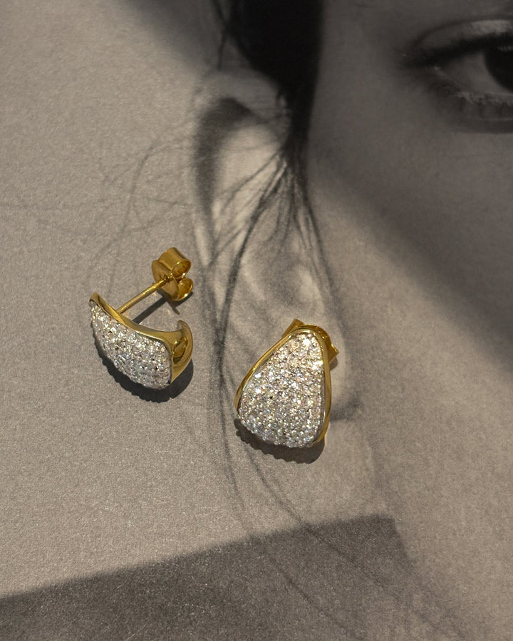 Pave Claw Earrings