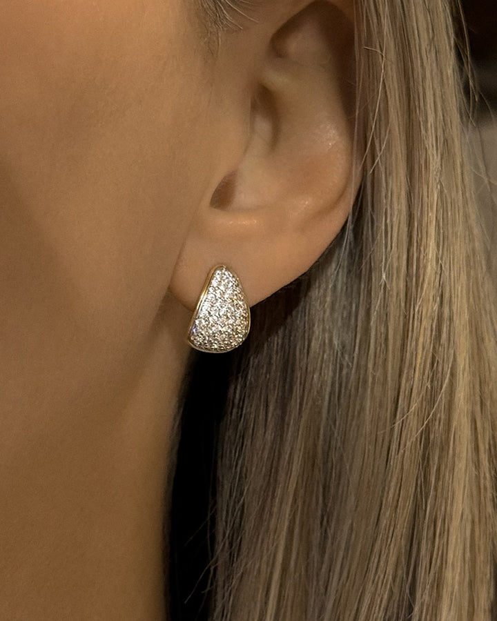 Pave Claw Earrings