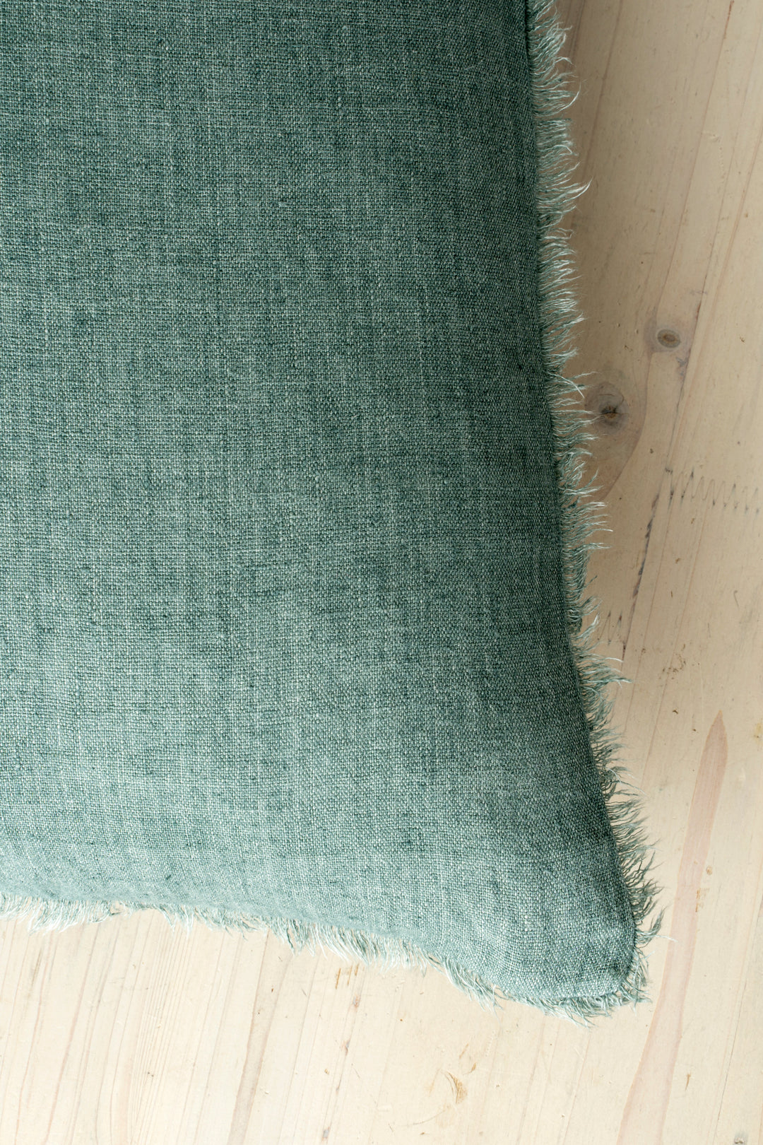 Lina Linen Pillow Celeste Green