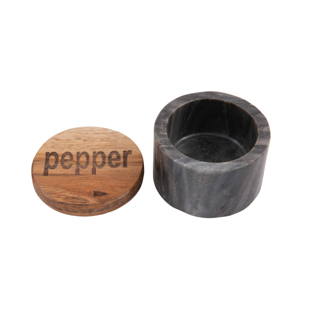 Round Marble Spice Pot