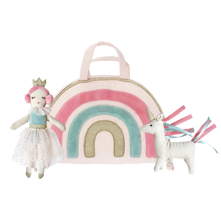 Rainbow Purse & Doll Play Case