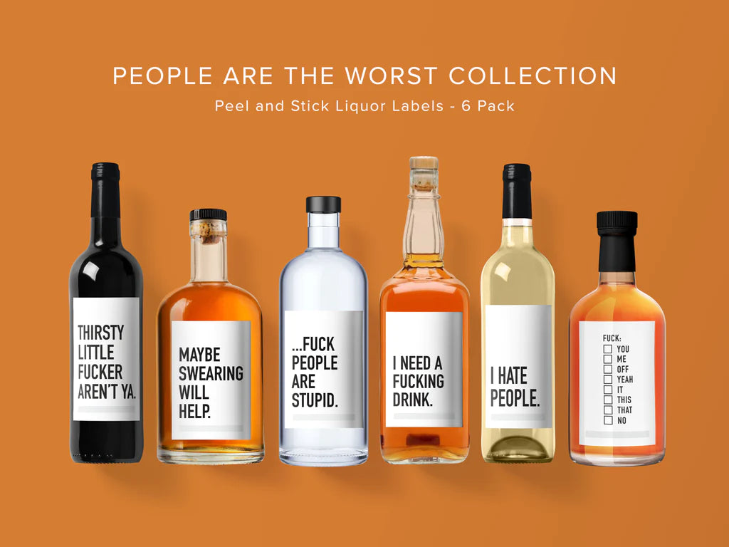 People are the Worst Liquor Label