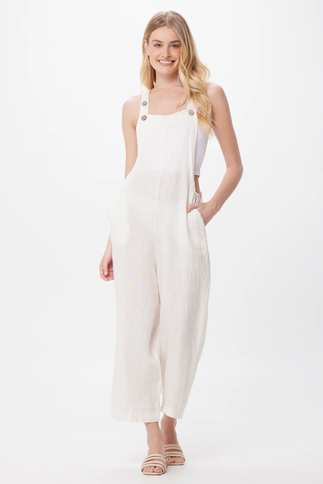 Shayla Linen Overalls