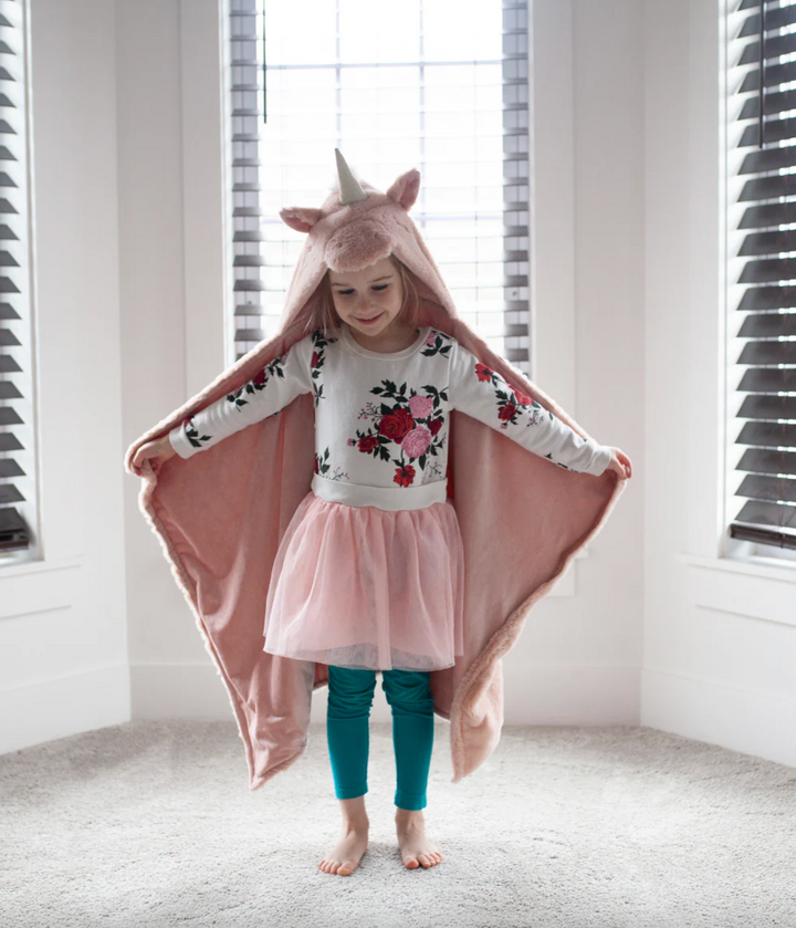 Uliana Unicorn Hooded Blanket