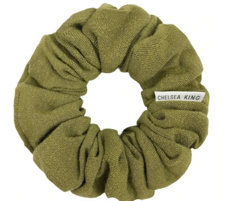 Natural Linen Scrunchie