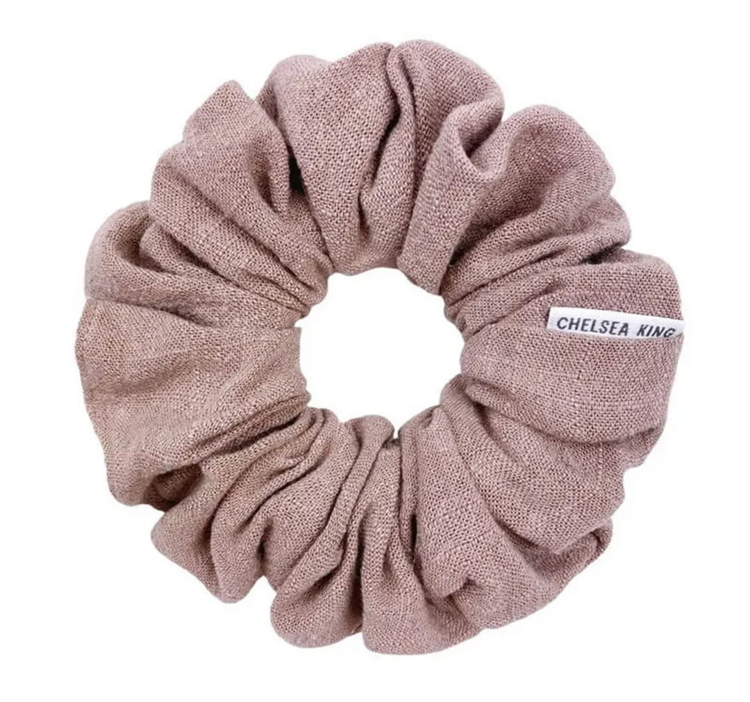 Natural Linen Scrunchie