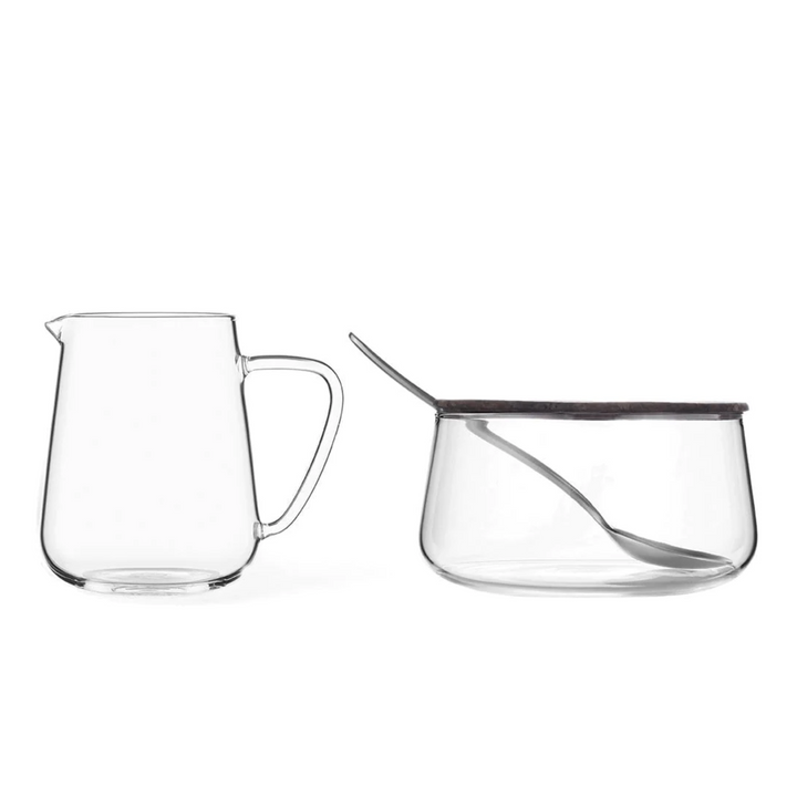 Milk and Sugar Jar Set, Clear