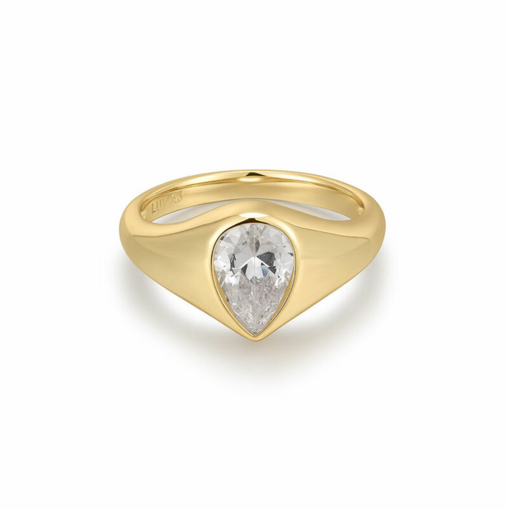 Poire Bezel Ring