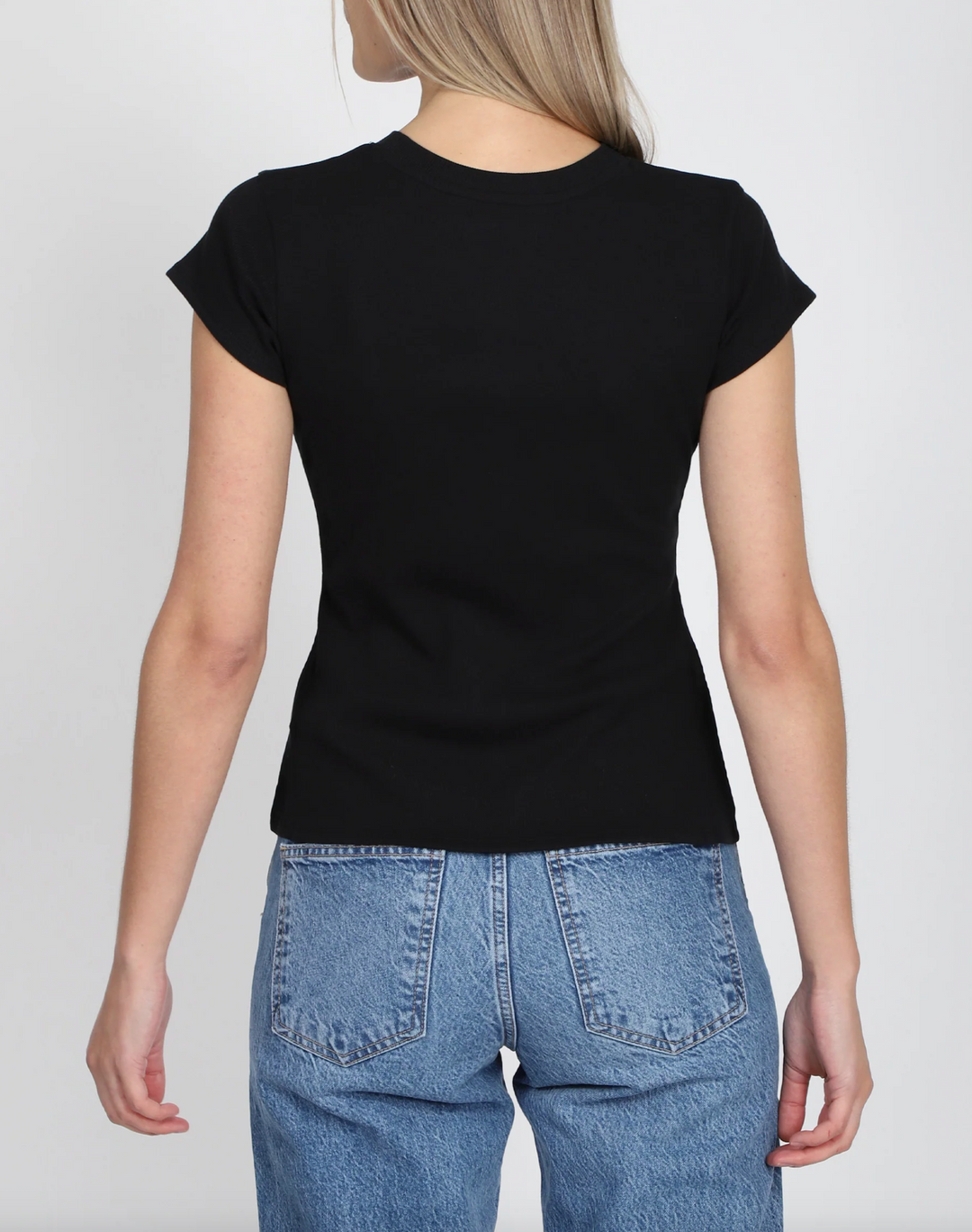 Ribbed Fitted T-Shirt