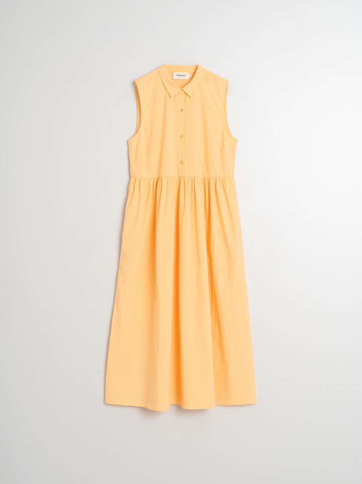 Vestido Poplin Mandarina