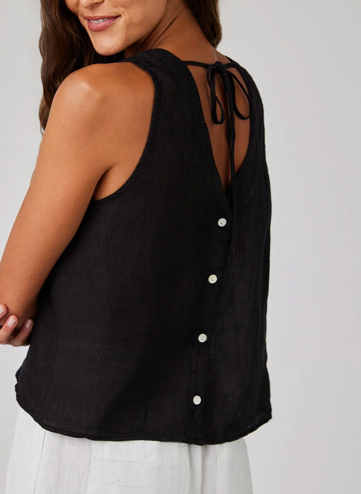 Linen Sleeveless Top