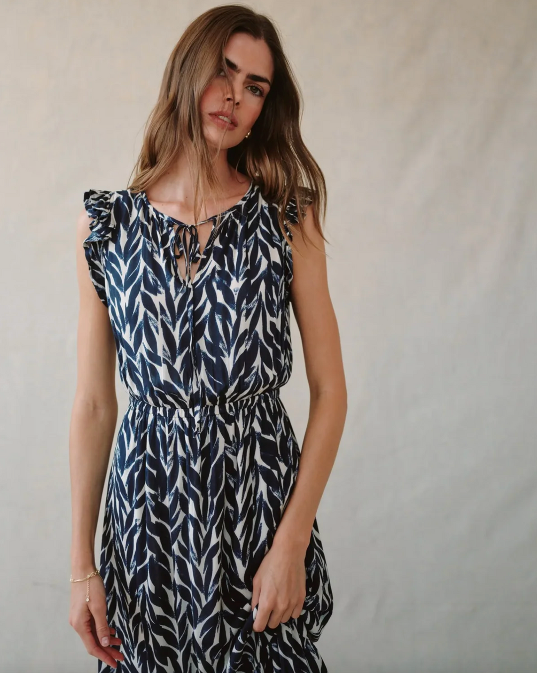 Ruffle Midi Dress