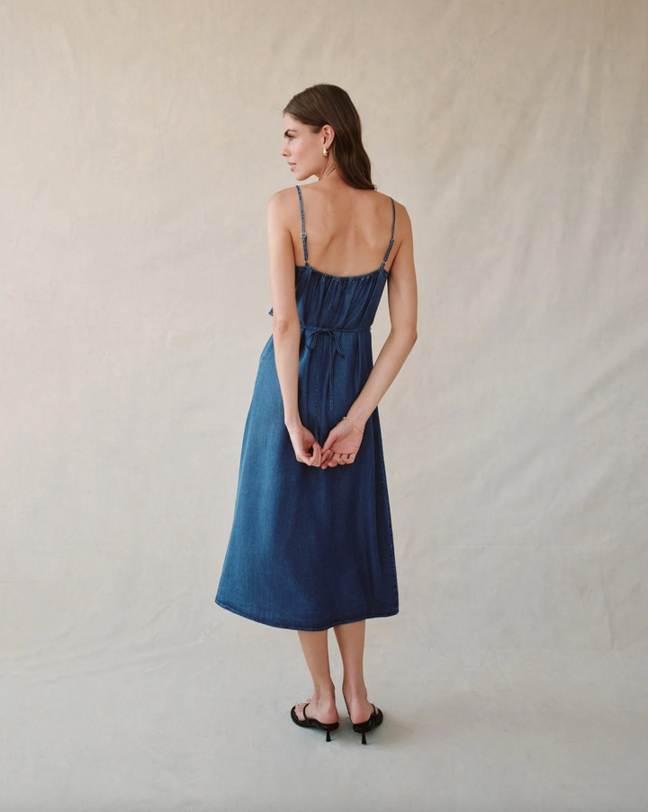 Ruffle Cami Midi Dress