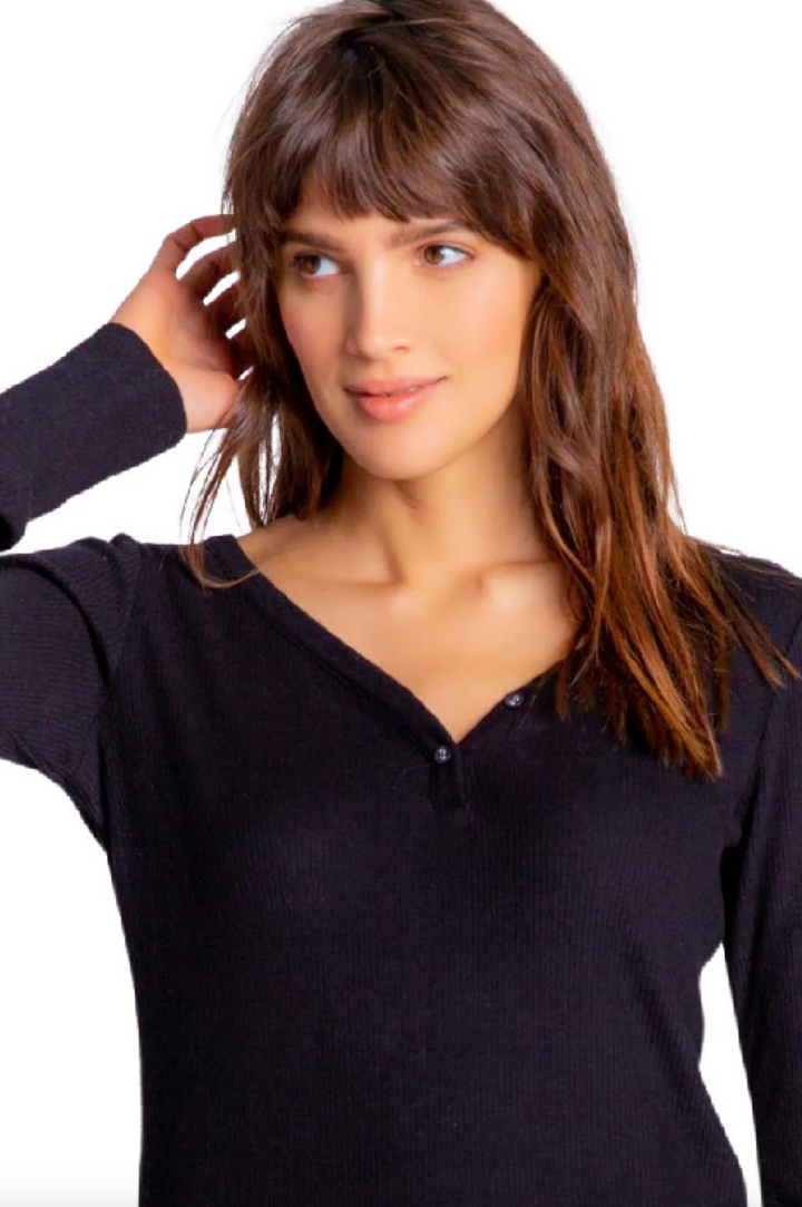 Textured Essentials Long sleeve Top