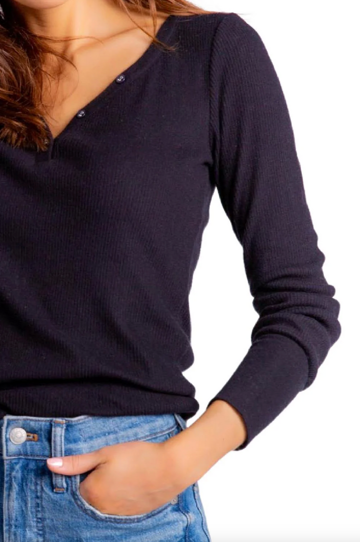 Textured Essentials Long sleeve Top