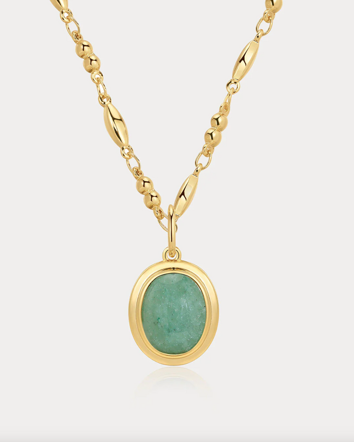 Sunset Stone Charm Necklace