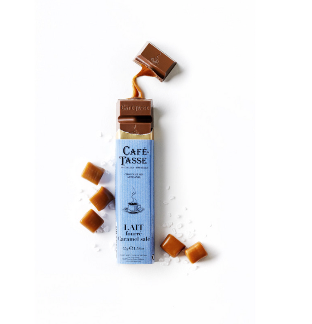 Milk chocolate bar with Salted Caramel