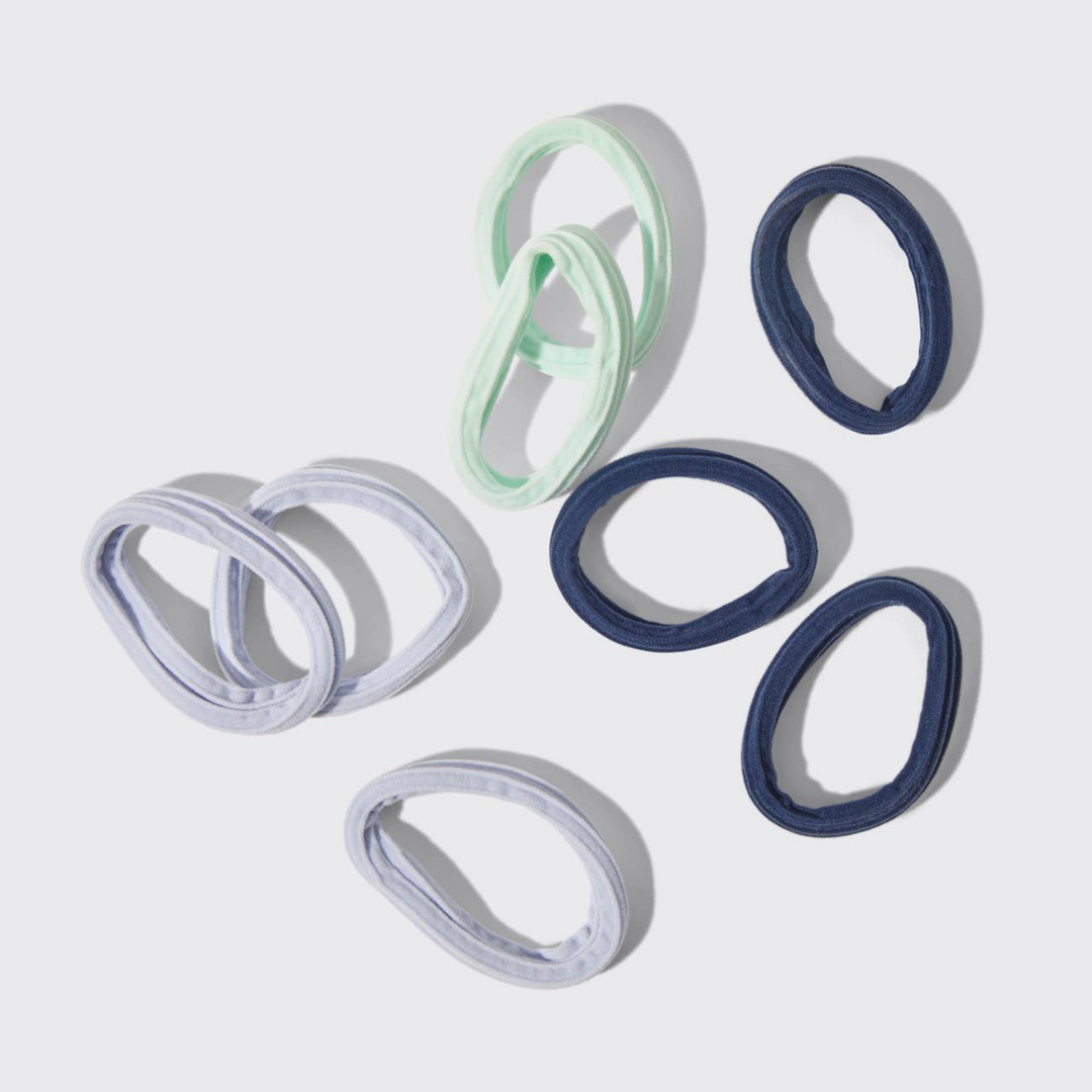 Recycled Seamless Hair Elastics 8pc Set