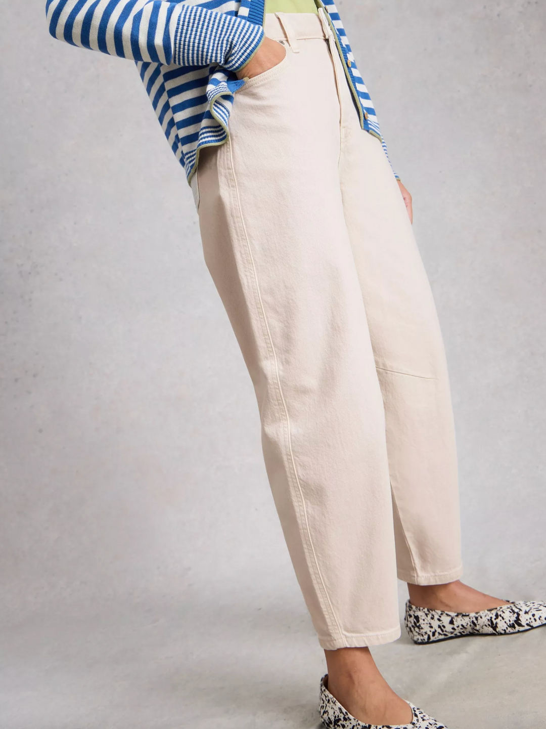 Aubrey Barrel Leg Jean