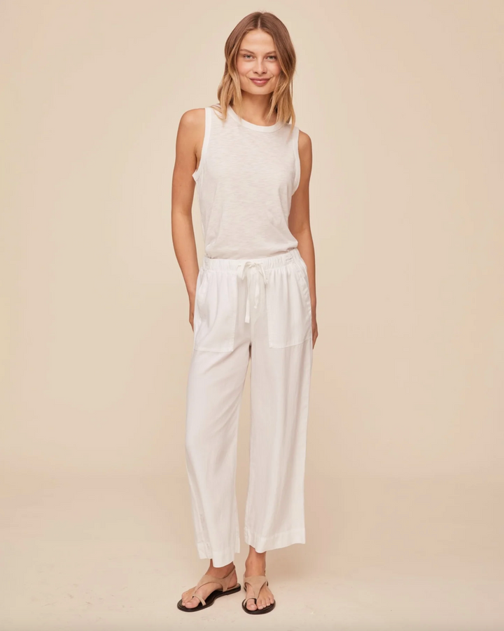 Easy Pocket Wide Leg Crop