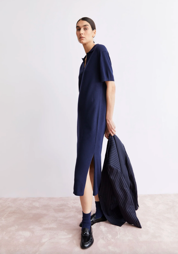 Fine Polo Knit Dress