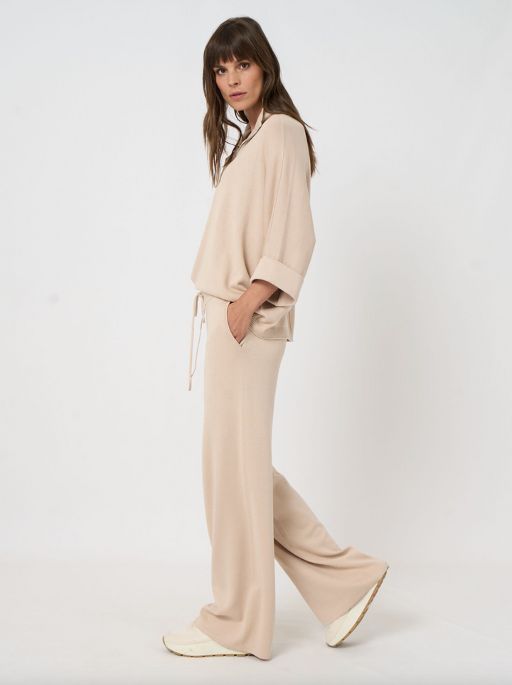 Fine Knit Wide Leg Pants