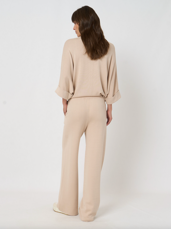 Fine Knit Wide Leg Pants