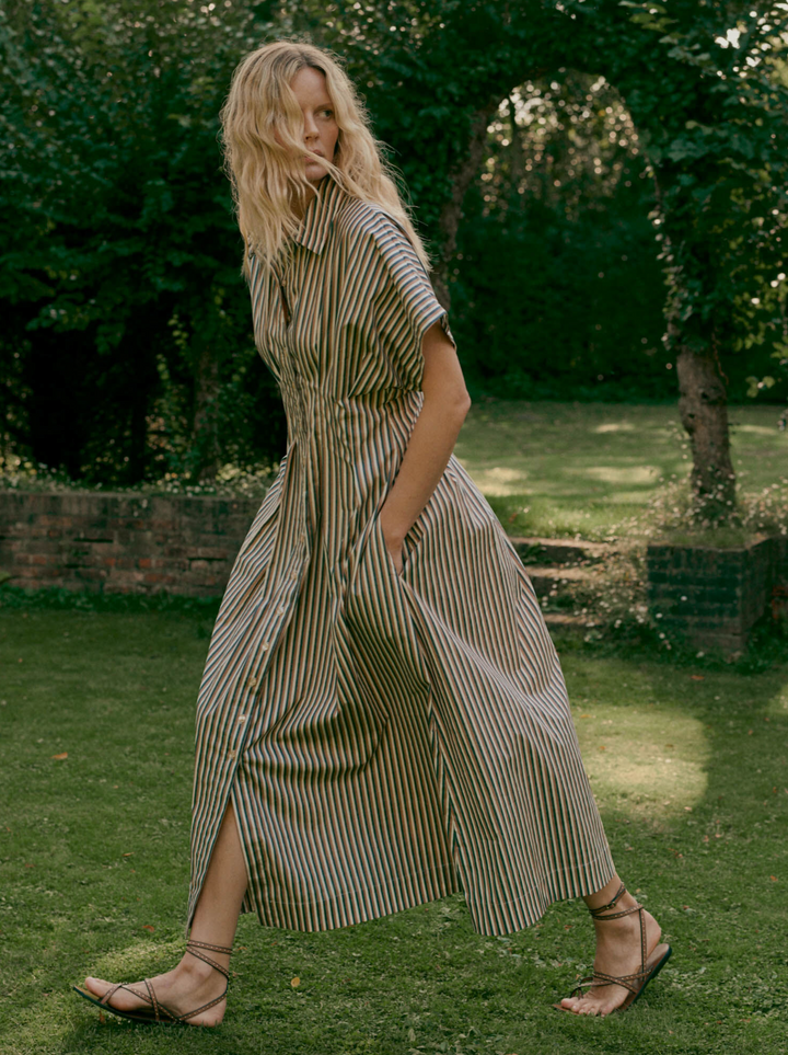 Stripe A-Line Dress